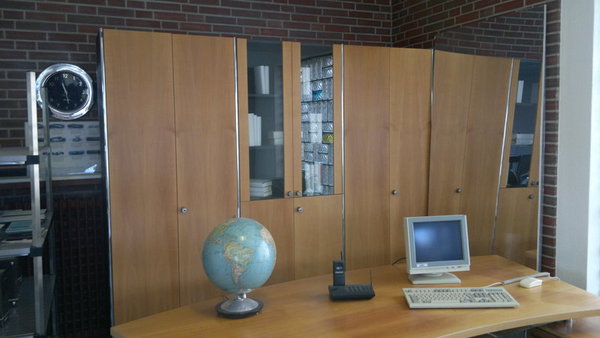 Schreibtischanlage Büro Schrankelement Sideboard Karteiauszüge