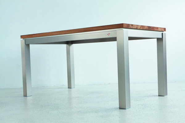 Tischgestell Esszimmertisch Küchentisch T120 Alu Edelstahl massiv