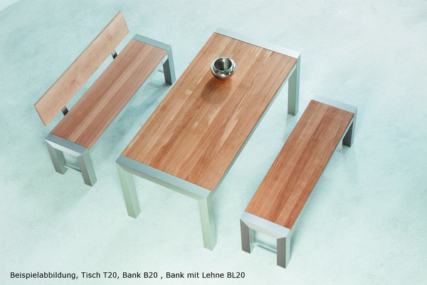 Esstisch T20 Tischplatte Massivholz Echtholz